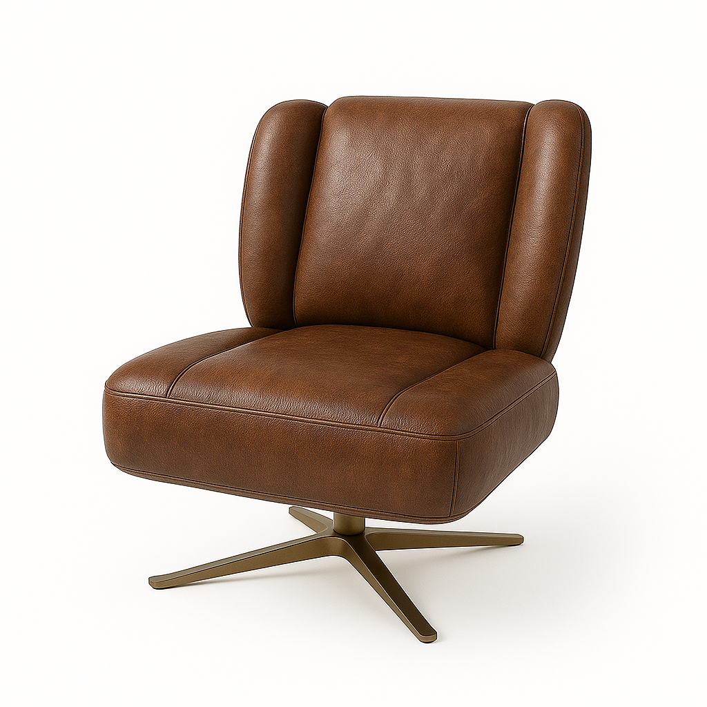 Fotoliu piele Taupe| model PUFI