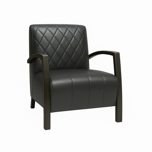 Fotoliu piele ANTRACIT | model DIAMOND