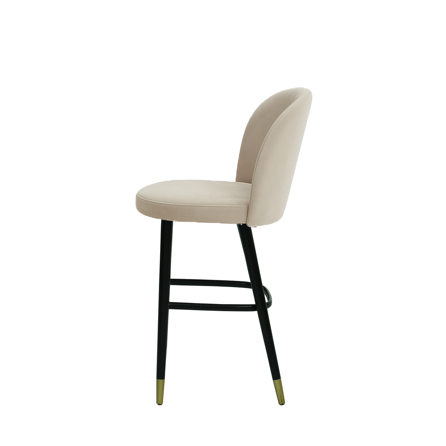 Scaun bar catifea BEJ | model SAM