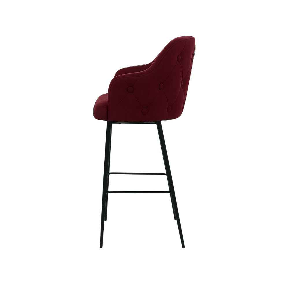 Scaun bar catifea ALBASTRA | model TEONA