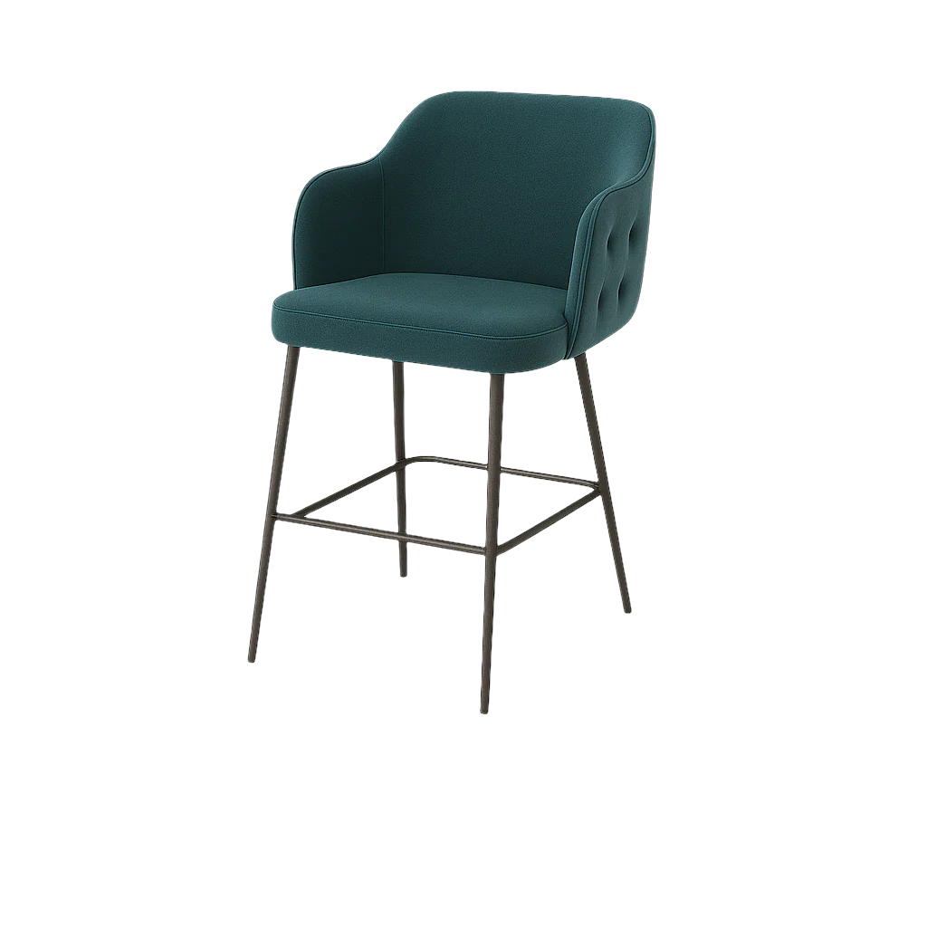 Scaun bar catifea BORDO | model TEONA