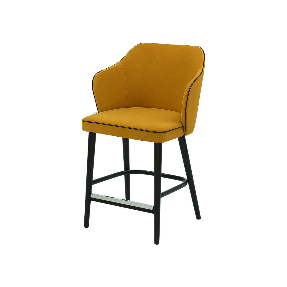 Scaun bar catifea ALBASTRA | model ZEUS