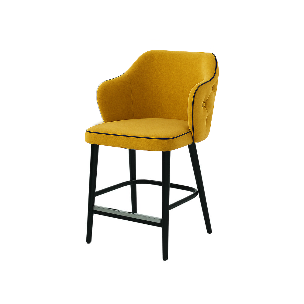 Scaun bar catifea ALBASTRA | model ZOE