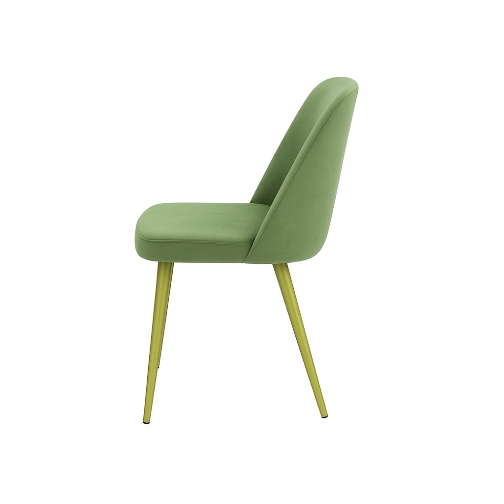 Scaun catifea GALBENA | model FOX