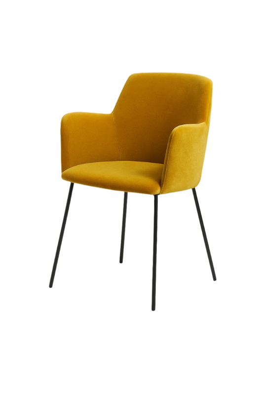 Scaun catifea GALBENA | model SIGMA