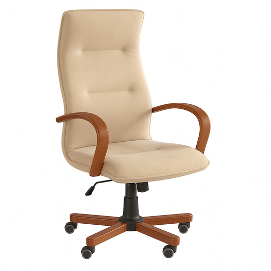 Scaun birou catifea BEJ | model OMEGA P