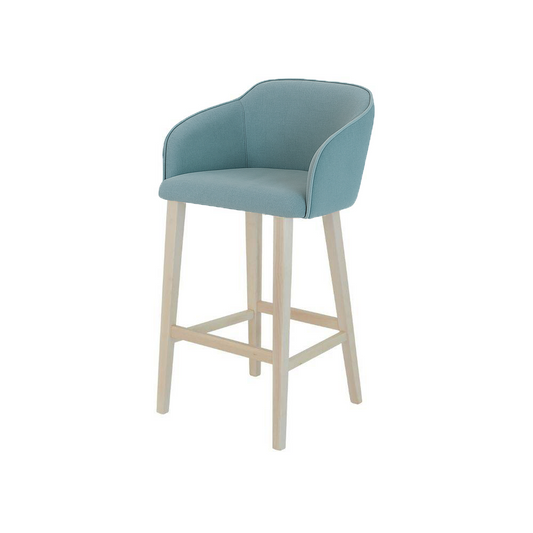 Scaun insula catifea ALBASTRA | model CROCO