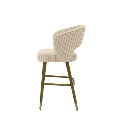 Scaun insula catifea GALBENA | model THOMAS