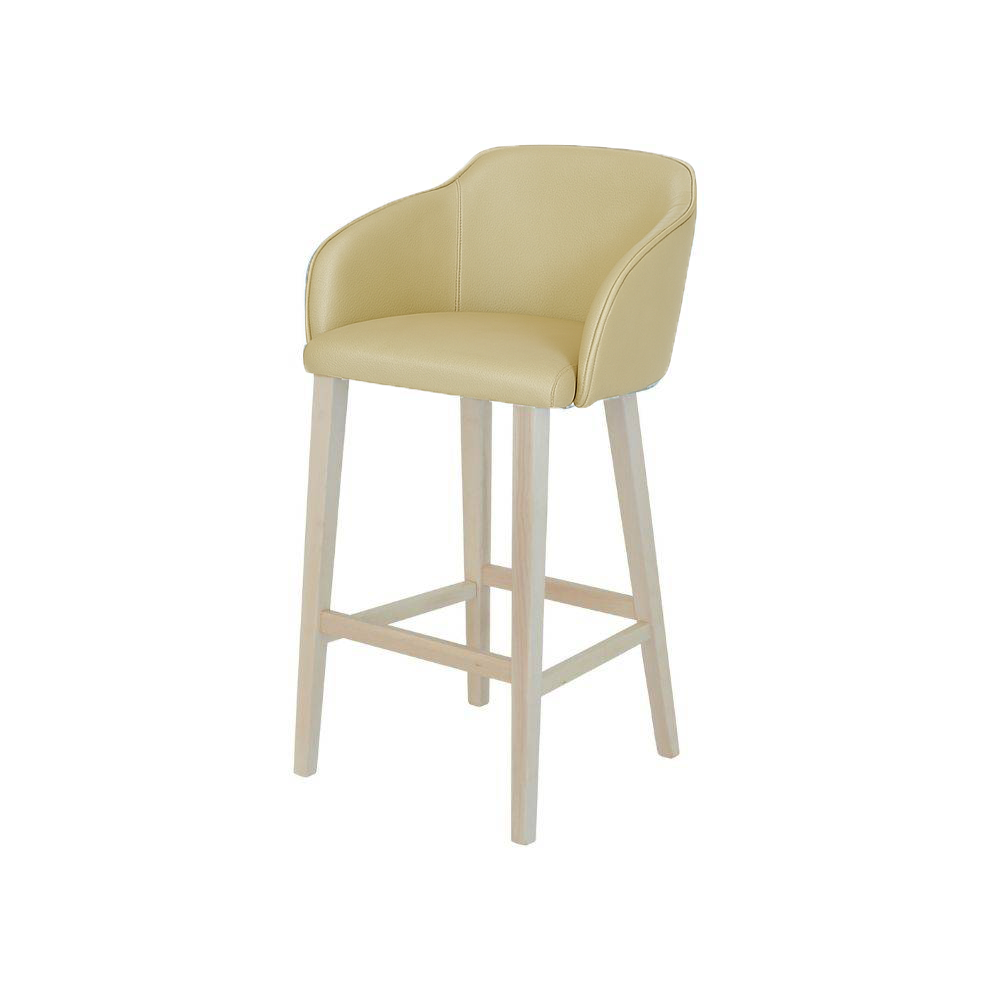 Scaun bar piele ALBA | model CROCO