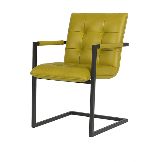 Scaun piele GALBENA | model MOCANU